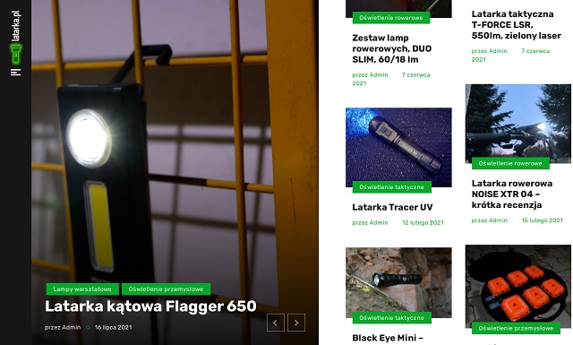 Zrzut z ekranu ze strony latarka.pl